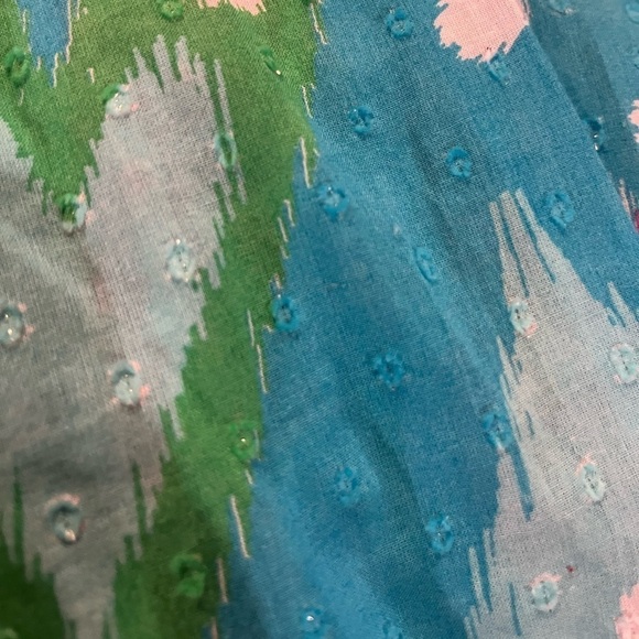 Crown & Ivy Smocked & Tiered Tank Ocean Plus Size Dress - Picture 6 of 6